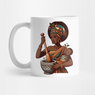 Afrocentric Mother And Baby Mug